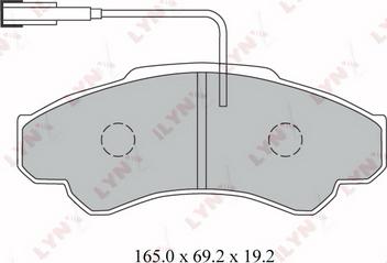 LYNXauto BD-2216 - Kit pastiglie freno, Freno a disco autozon.pro