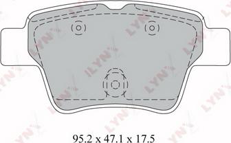 LYNXauto BD-2211 - Kit pastiglie freno, Freno a disco autozon.pro