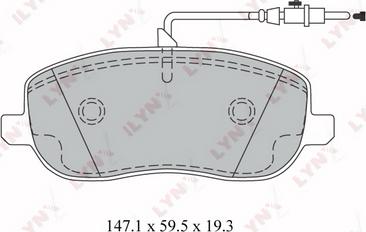 LYNXauto BD-2212 - Kit pastiglie freno, Freno a disco autozon.pro