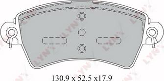 LYNXauto BD-2220 - Kit pastiglie freno, Freno a disco autozon.pro