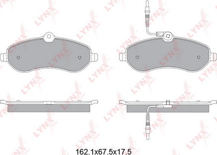 LYNXauto BD-2227 - Kit pastiglie freno, Freno a disco autozon.pro