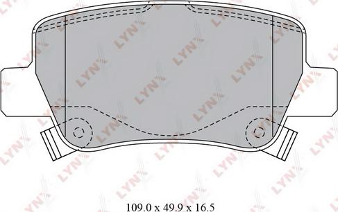 LYNXauto BD-7599 - Kit pastiglie freno, Freno a disco autozon.pro