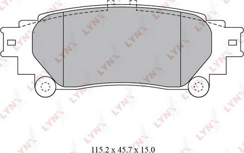 LYNXauto BD-7597 - Kit pastiglie freno, Freno a disco autozon.pro