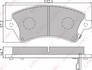 LYNXauto BD-7540 - Kit pastiglie freno, Freno a disco autozon.pro