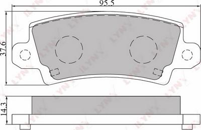 LYNXauto BD-7541 - Kit pastiglie freno, Freno a disco autozon.pro