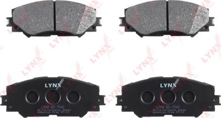 LYNXauto BD-7542 - Kit pastiglie freno, Freno a disco autozon.pro