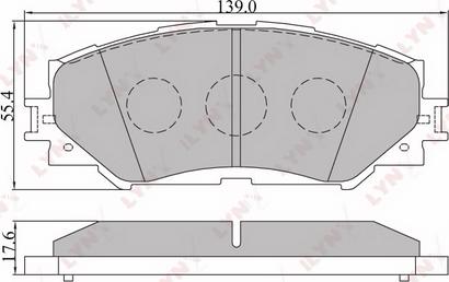 LYNXauto BD-7542 - Kit pastiglie freno, Freno a disco autozon.pro