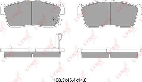 LYNXauto BD-7551 - Kit pastiglie freno, Freno a disco autozon.pro