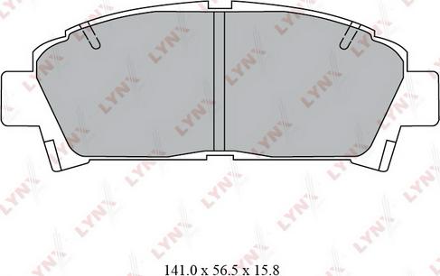 LYNXauto BD-7558 - Kit pastiglie freno, Freno a disco autozon.pro