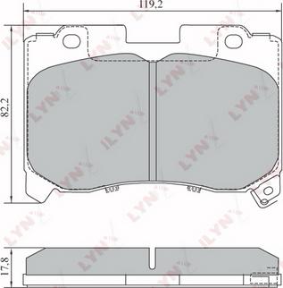 LYNXauto BD-7561 - Kit pastiglie freno, Freno a disco autozon.pro