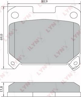 LYNXauto BD-7562 - Kit pastiglie freno, Freno a disco autozon.pro