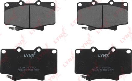 LYNXauto BD-7504 - Kit pastiglie freno, Freno a disco autozon.pro