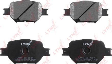 LYNXauto BD-7507 - Kit pastiglie freno, Freno a disco autozon.pro