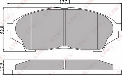 LYNXauto BD-7514 - Kit pastiglie freno, Freno a disco autozon.pro