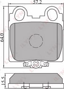 LYNXauto BD-7518 - Kit pastiglie freno, Freno a disco autozon.pro