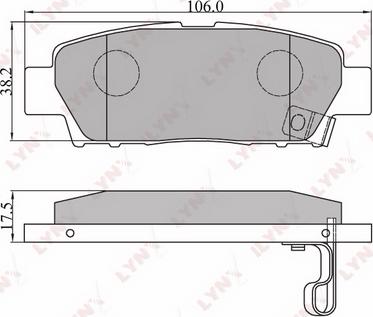 LYNXauto BD-7513 - Kit pastiglie freno, Freno a disco autozon.pro