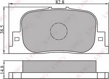 LYNXauto BD-7517 - Kit pastiglie freno, Freno a disco autozon.pro