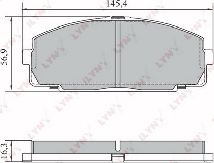 LYNXauto BD-7582 - Kit pastiglie freno, Freno a disco autozon.pro