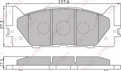 LYNXauto BD-7530 - Kit pastiglie freno, Freno a disco autozon.pro