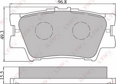 LYNXauto BD-7532 - Kit pastiglie freno, Freno a disco autozon.pro