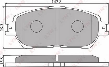 LYNXauto BD-7537 - Kit pastiglie freno, Freno a disco autozon.pro