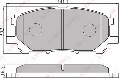 LYNXauto BD-7525 - Kit pastiglie freno, Freno a disco autozon.pro