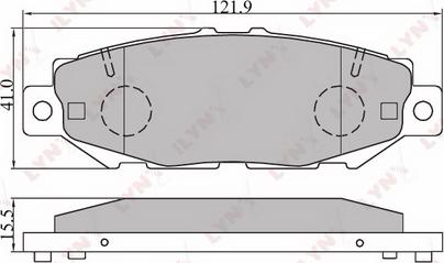 LYNXauto BD-7528 - Kit pastiglie freno, Freno a disco autozon.pro