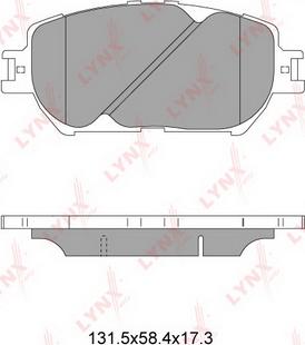 LYNXauto BD-7522 - Kit pastiglie freno, Freno a disco autozon.pro