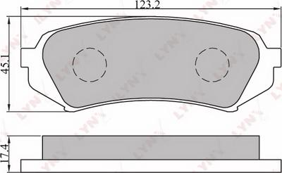 LYNXauto BD-7527 - Kit pastiglie freno, Freno a disco autozon.pro