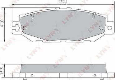 LYNXauto BD-7570 - Kit pastiglie freno, Freno a disco autozon.pro