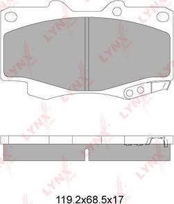 LYNXauto BD-7606 - Kit pastiglie freno, Freno a disco autozon.pro