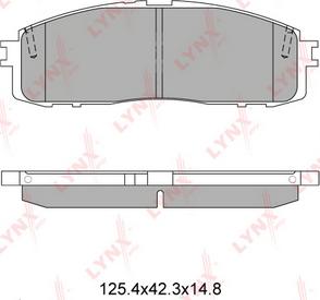 LYNXauto BD-7602 - Kit pastiglie freno, Freno a disco autozon.pro