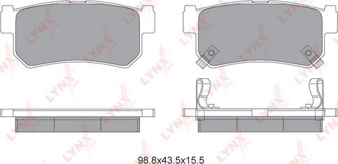 LYNXauto BD-7000 - Kit pastiglie freno, Freno a disco autozon.pro