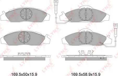 LYNXauto BD-7001 - Kit pastiglie freno, Freno a disco autozon.pro