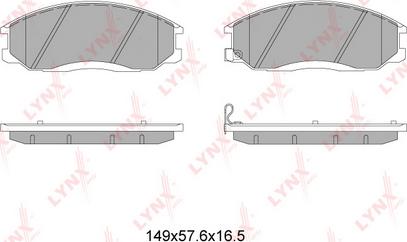 LYNXauto BD-7003 - Kit pastiglie freno, Freno a disco autozon.pro