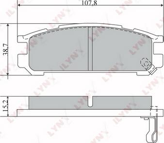 LYNXauto BD-7109 - Kit pastiglie freno, Freno a disco autozon.pro