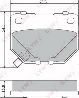 LYNXauto BD-7108 - Kit pastiglie freno, Freno a disco autozon.pro