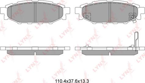 LYNXauto BD-7103 - Kit pastiglie freno, Freno a disco autozon.pro