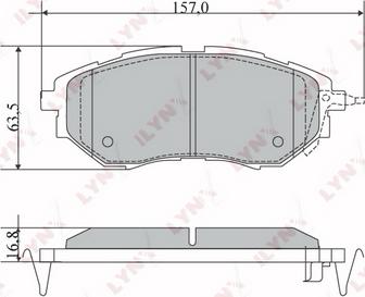 LYNXauto BD-7111 - Kit pastiglie freno, Freno a disco autozon.pro