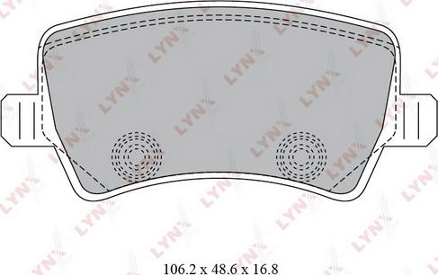 LYNXauto BD-7817 - Kit pastiglie freno, Freno a disco autozon.pro