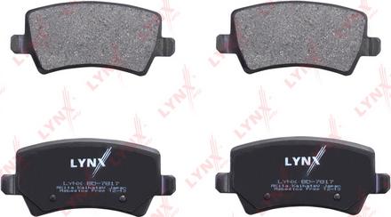 LYNXauto BD-7817 - Kit pastiglie freno, Freno a disco autozon.pro