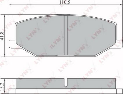 LYNXauto BD-7304 - Kit pastiglie freno, Freno a disco autozon.pro