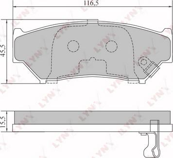 LYNXauto BD-7305 - Kit pastiglie freno, Freno a disco autozon.pro