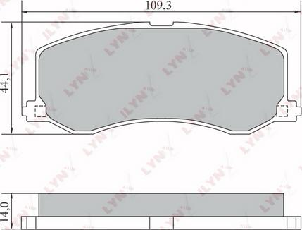 LYNXauto BD-7306 - Kit pastiglie freno, Freno a disco autozon.pro