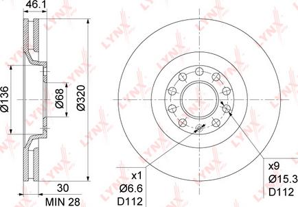 LYNXauto BN-1209 - Discofreno autozon.pro