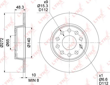 LYNXauto BN-1235 - Discofreno autozon.pro