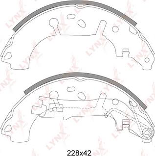 LYNXauto BS-5900 - Kit ganasce freno autozon.pro