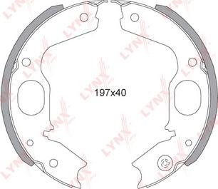 LYNXauto BS-5505 - Kit ganasce freno autozon.pro