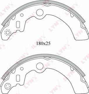 LYNXauto BS-5101 - Kit ganasce freno autozon.pro