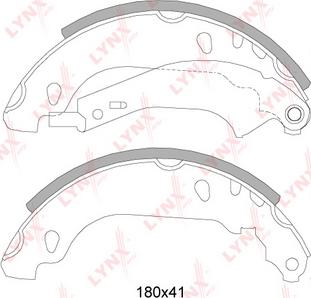 LYNXauto BS-6305 - Kit ganasce freno autozon.pro